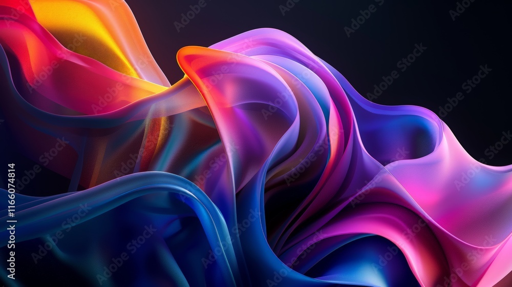 Abstract wallpaper with colorful waves flowing and blending together, creating a vibrant and dynamic visual Abstract wallpaper with colorful waves flowing and blending together, creating a vibrant and dynamic visual