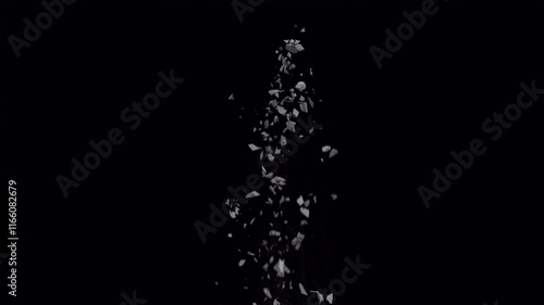 Collapsed ceiling Falling boards, sheetrock, and other debris effect background footage motion graphics, or as a background or overlay 4K drag and drop editing software supporting blending modes.