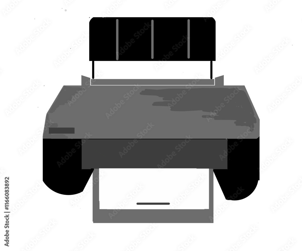 illustration of a printer illustration of a printer