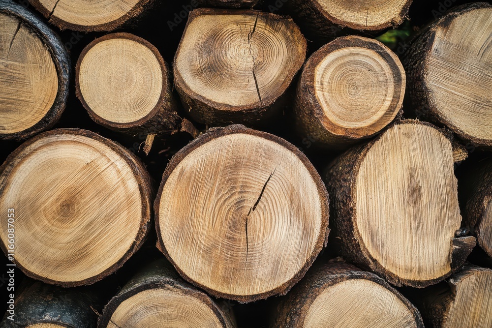 wood logs, cross-sections, tree rings, stacked firewood, natural textures, circular patterns, forest resource, timber industry, warm tones, organic shapes, rustic background, close-up detail, woodgrai wood logs, cross-sections, tree rings, stacked firewood, natural textures, circular patterns, forest resource, timber industry, warm tones, organic shapes, rustic background, close-up detail, woodgrai
