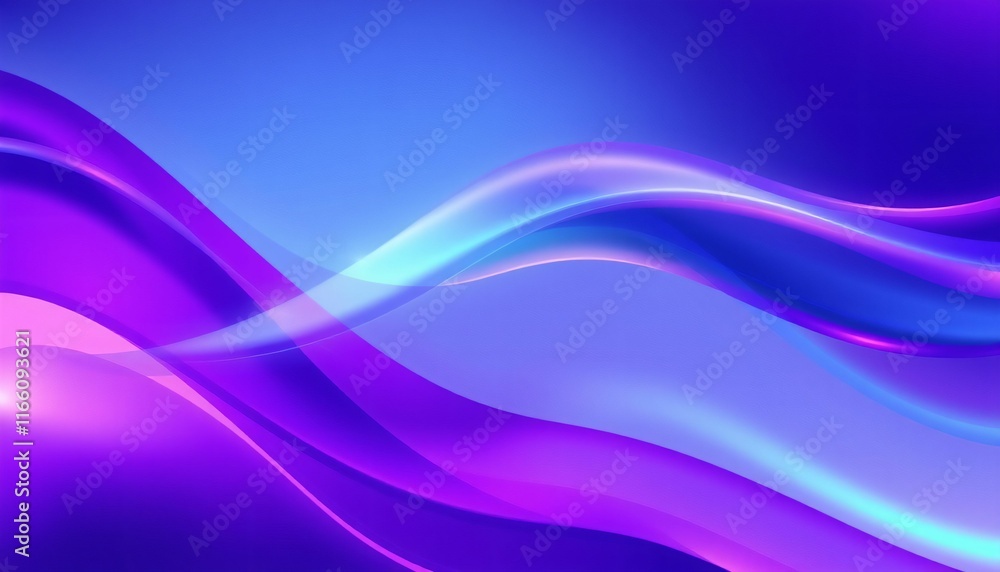 Vibrant Purple Waves Abstract Background Generative AI Vibrant Purple Waves Abstract Background Generative AI