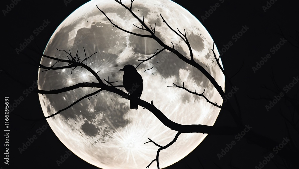 moon in the sky , AI Generated.