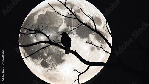 Obraz na płótnie moon in the sky , AI Generated. w salonie