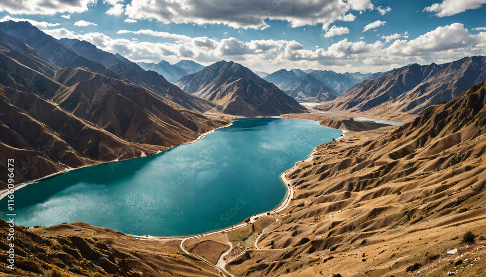 Naklejka premium Splendeur alpine au bord du lac