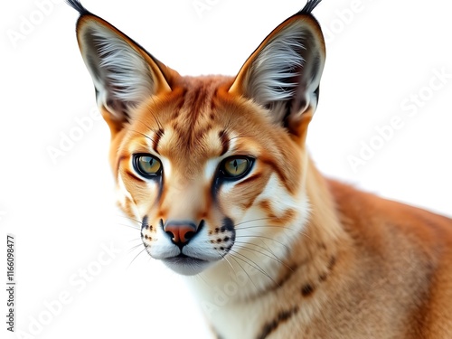 Caracal Portrait: A Striking Close-Up of this African Wildcat AI Generated photo