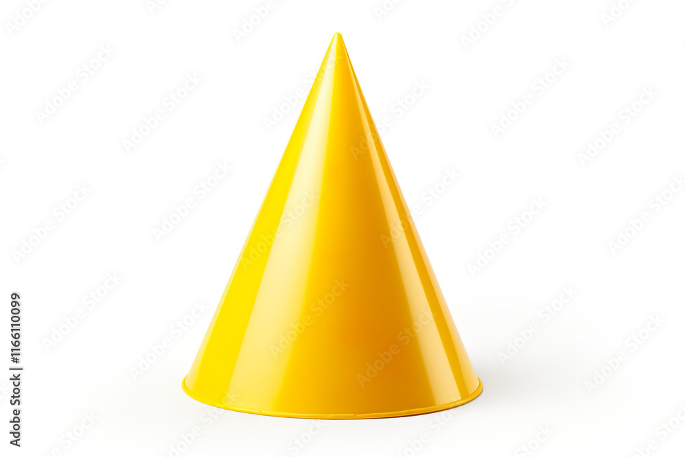 Colorful birthday party hat isolated on clear white background Colorful birthday party hat isolated on clear white background
