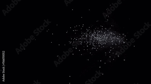 Collapsed ceiling Falling boards, sheetrock, and other debris effect background footage motion graphics, or as a background or overlay 4K drag and drop editing software supporting blending modes.