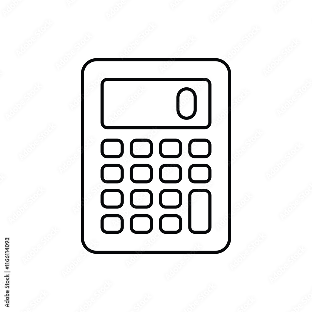 Calculator vector icon Calculator vector icon