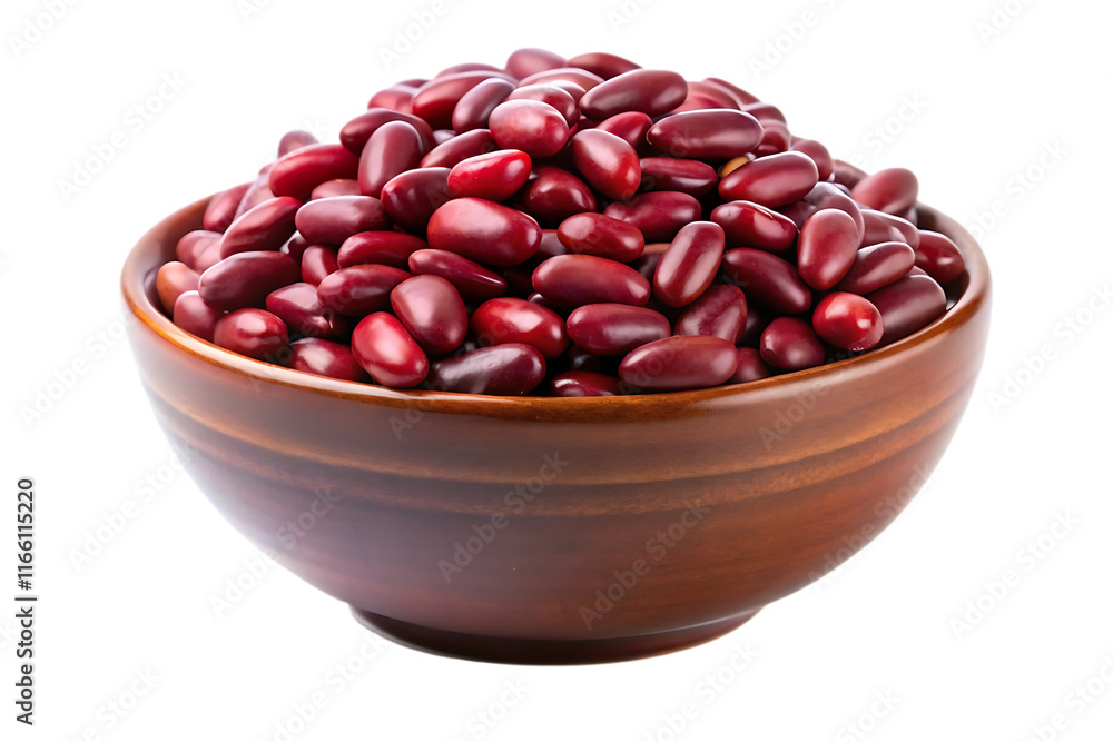 red kidney beans in a bowl isolated on transparent red kidney beans in a bowl isolated on transparent