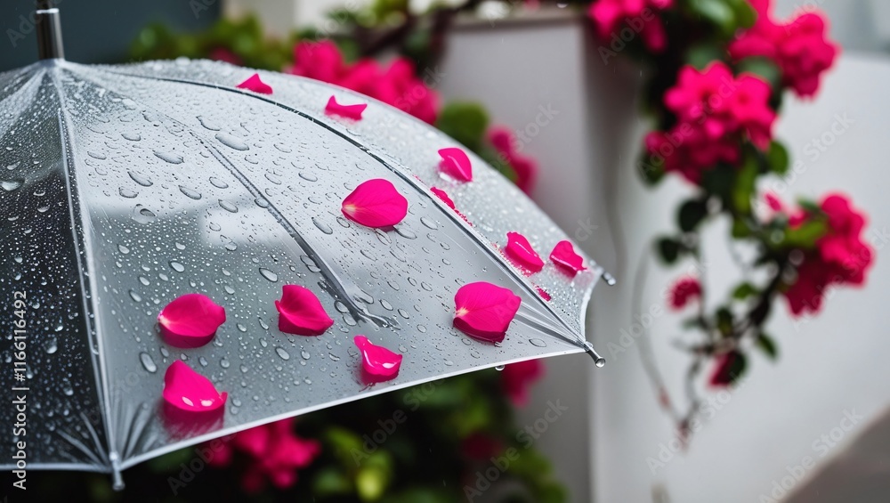 rain aesthetic , AI Generated.