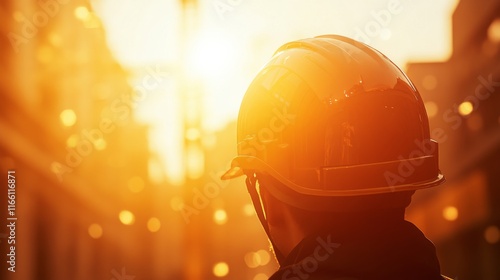 Construction Worker Gear in Bright Rural Environment photo