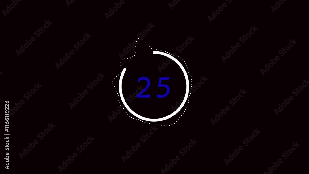 30 second animation from 30 to 0 seconds on black background, Circle audio spectrum visualiser motion graphics, Circle audio spectrum animation with 30 seconds countdown, Audio waveform. 30 second animation from 30 to 0 seconds on black background, Circle audio spectrum visualiser motion graphics, Circle audio spectrum animation with 30 seconds countdown, Audio waveform.