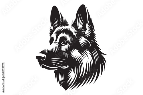 Wallpaper Mural German Shepherd portrait Torontodigital.ca