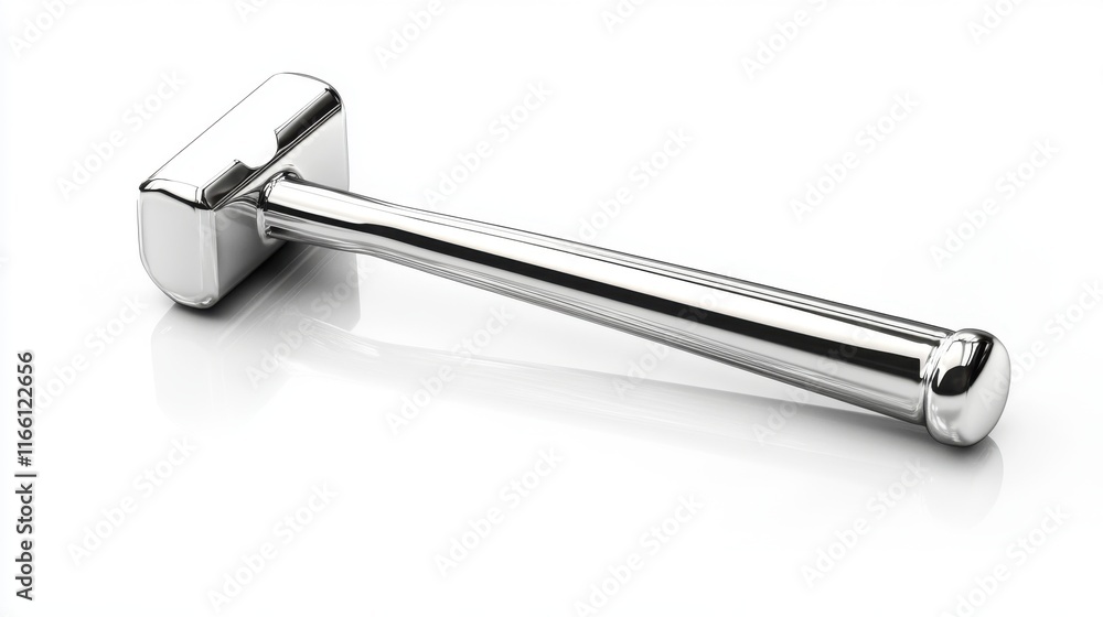 Sleek Chrome Metal Tool - Modern Design Sleek Chrome Metal Tool - Modern Design