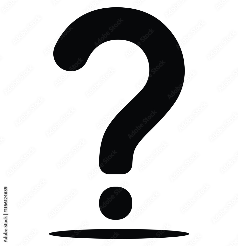 Question mark icon. A black and white icon of a question mark. The design representing inquiry or the need for help. Best use for Logo, Business, Presentation, Website, App. Design eps 10. Question mark icon. A black and white icon of a question mark. The design representing inquiry or the need for help. Best use for Logo, Business, Presentation, Website, App. Design eps 10.