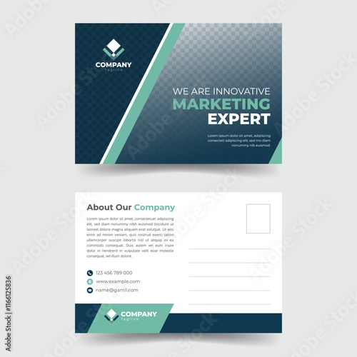 Stylish Corporate Postcard for Advertising Campaigns