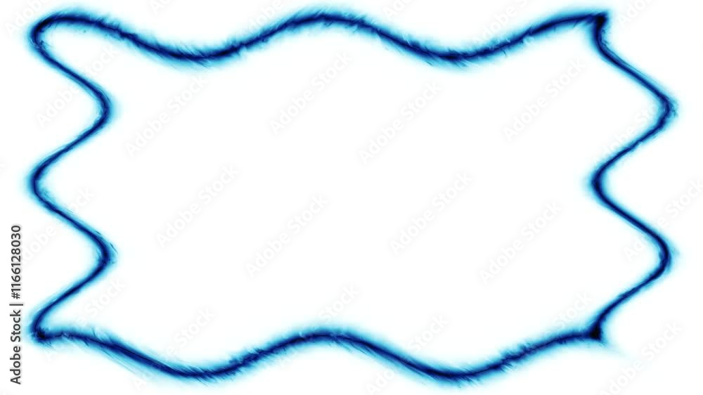 Blue Wavy Frame Blue Wavy Frame
