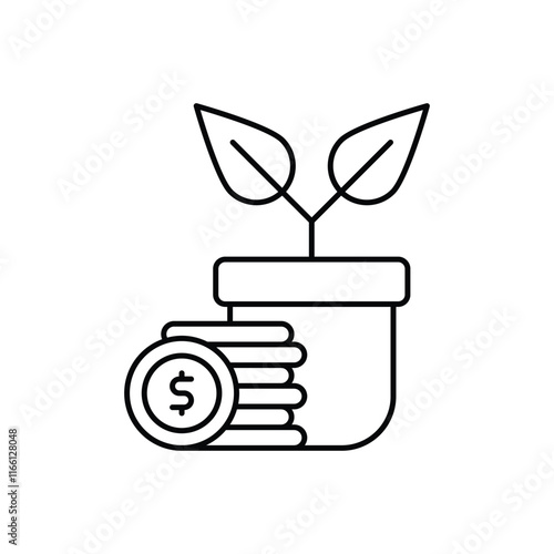 Passive Income vector icon