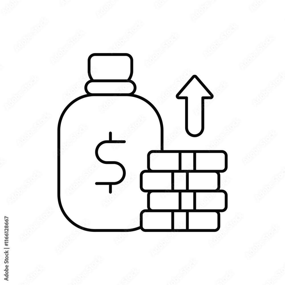 Venture Investment vector icon Venture Investment vector icon
