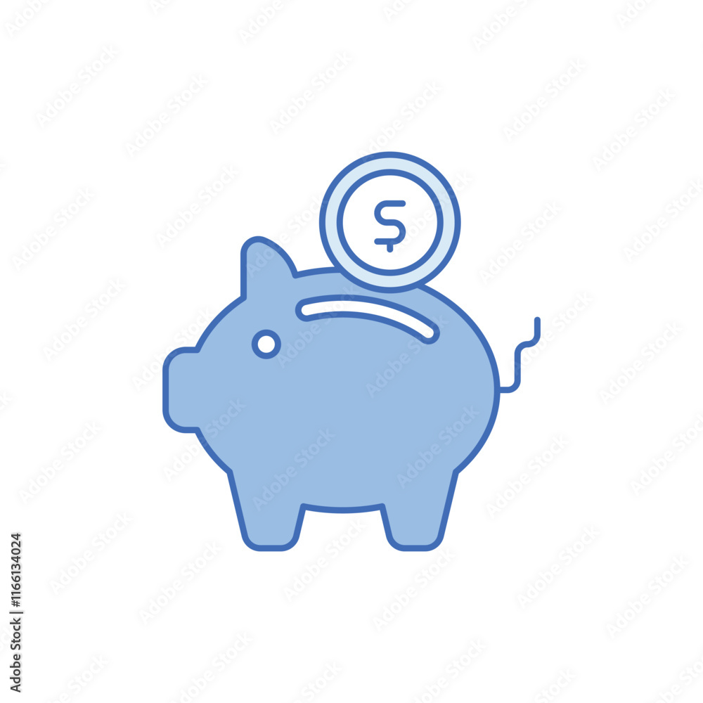 Obraz premium Saving vector icon