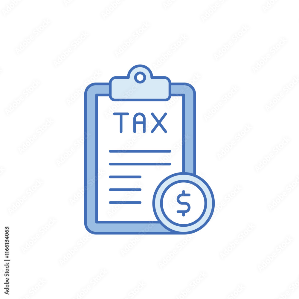 Taxes vector icon Taxes vector icon