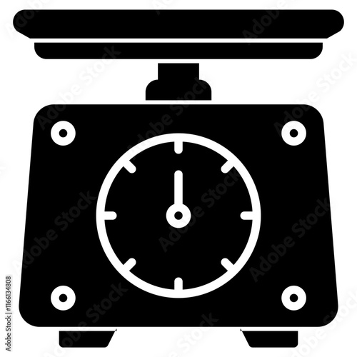 scale weight solid icon