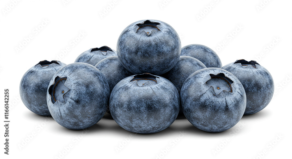 Fresh Blueberries Pile Juicy Berries Healthy Food Antioxidant Snack