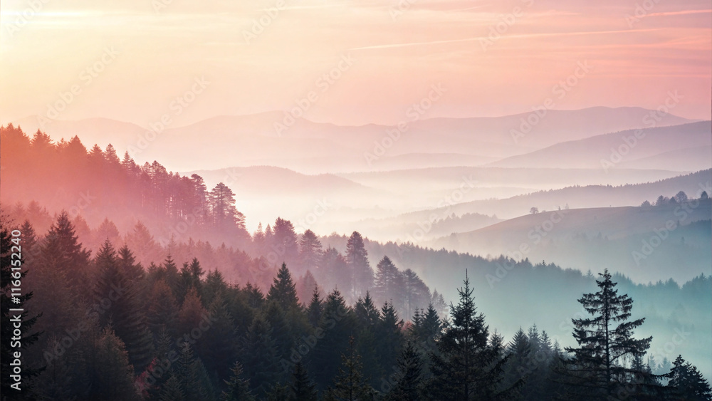 Obraz premium sunrise in the mountains