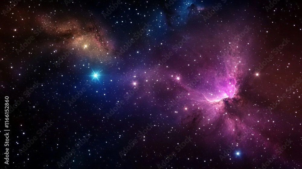 Skies nebula stars dimension concept. Vibrant cosmic scene with stars and nebulae in deep space. Skies nebula stars dimension concept. Vibrant cosmic scene with stars and nebulae in deep space.