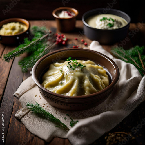 Serviettenklos Hearty Dumpling with Rich Ragouts and Flavors photo