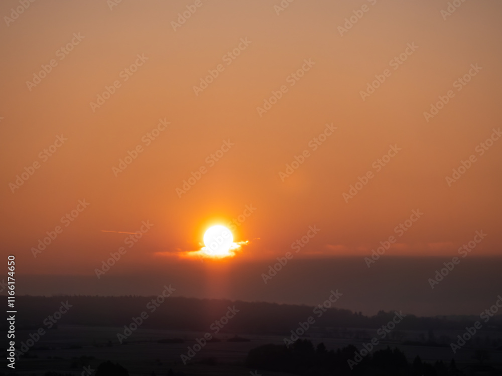 Fototapeta premium sunrise in the mountains