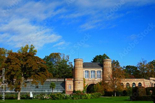 gatehouse in the Karlsruhe palace garden photo