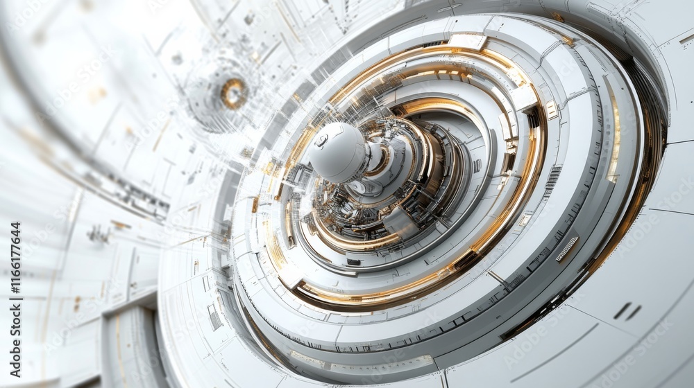 Obraz premium Futuristic Design with Clean Tech Elements