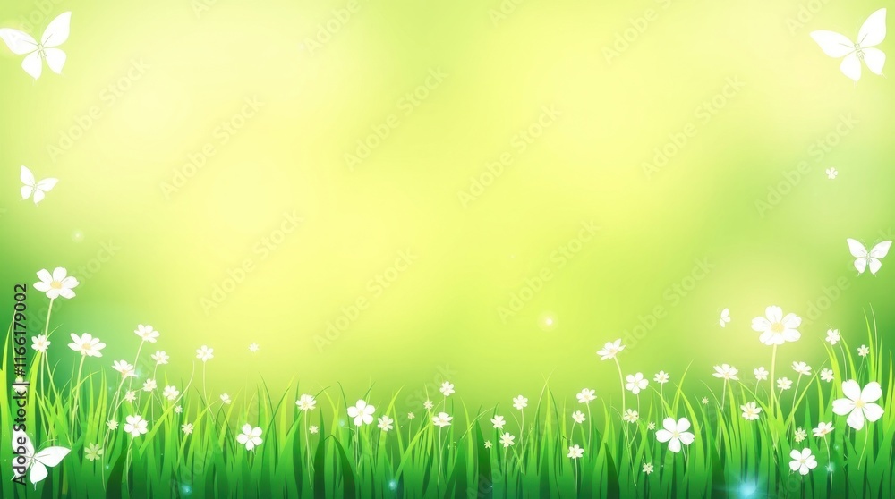 Obraz premium spring poster & background