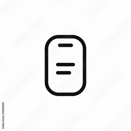 phone text icon sign vector photo