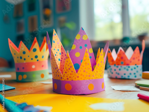 Bunte Papierkronen: Kreatives Basteln für Kinder und Feste, Heilige drei Könige

