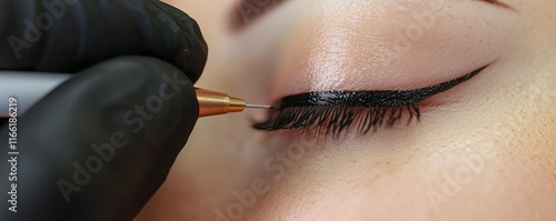 Eyeliner tattoo results highlighting precision and clarity in application