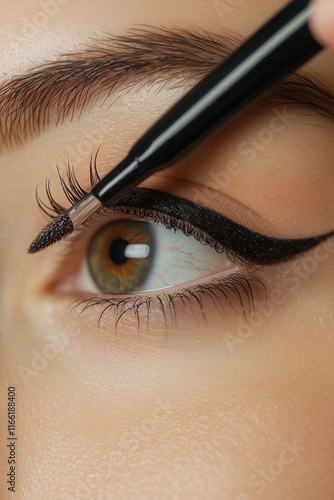 Permanent makeup results focusing on eyeliner application for a polished look