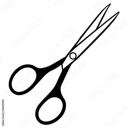 Minimal Surgical Scissors Silhouette