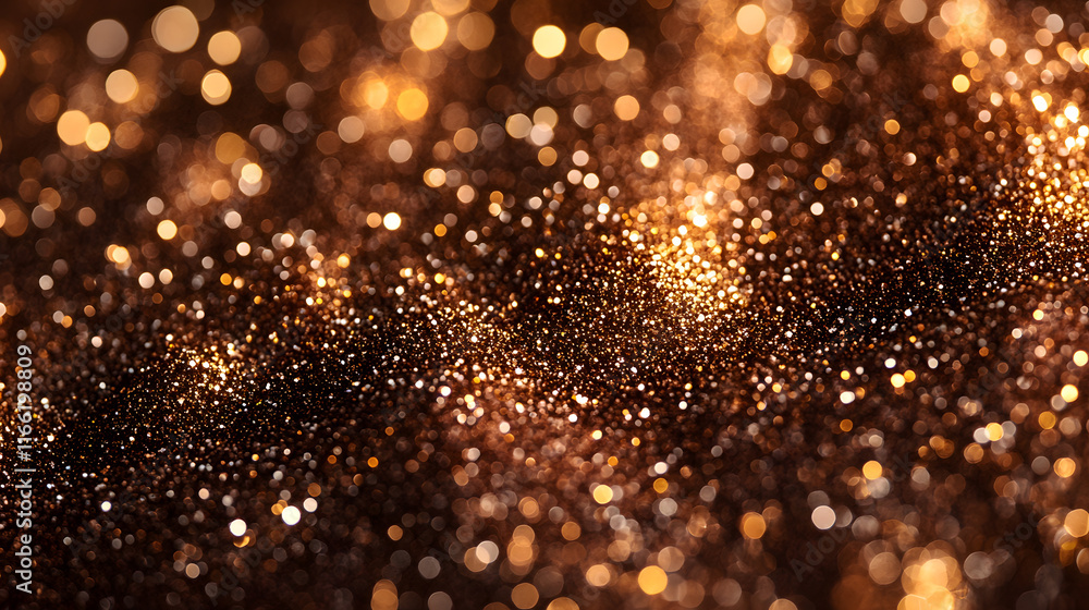 Shimmering golden particles create a vibrant and mesmerizing texture in soft light Shimmering golden particles create a vibrant and mesmerizing texture in soft light