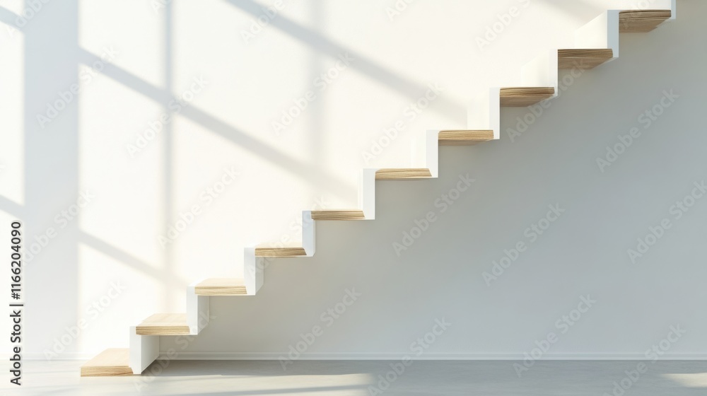 Contemporary Floating Staircase with Artistic Design Contemporary Floating Staircase with Artistic Design