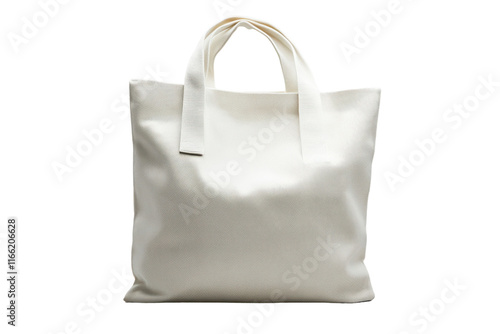 Stylish white tote bag suitable for daily use and shopping needs with durable straps and trendy design photo