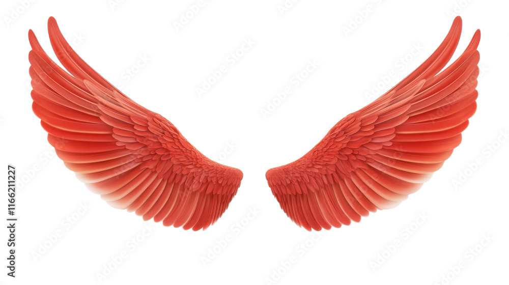 Obraz premium Angel wings transparent background