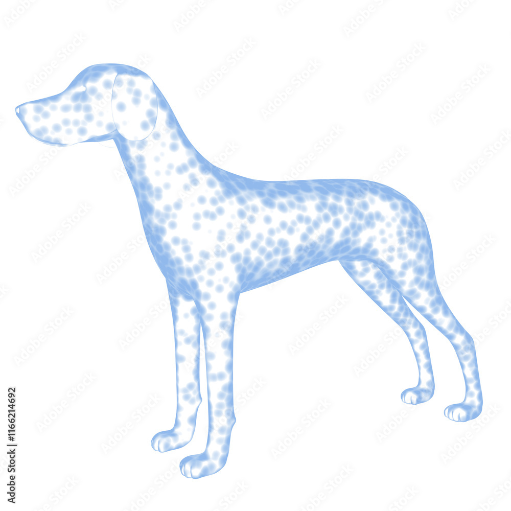 3d rendered glowing hologram of a dog isolated on transparent background 3d rendered glowing hologram of a dog isolated on transparent background