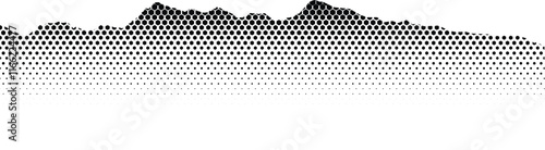 mountain dot gradient abstract background pattern vector black art white illustration graphic stipple grain grunge geometric texture vintage shape range design effect noise retro point pointillism ele