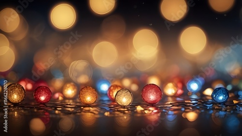 christmas lights in the night