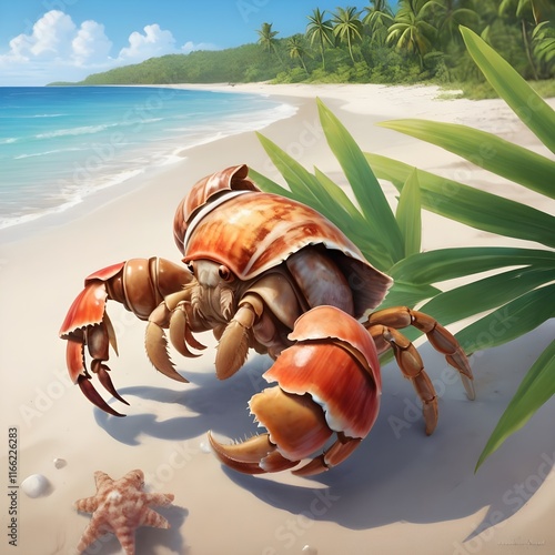 crab on the beach