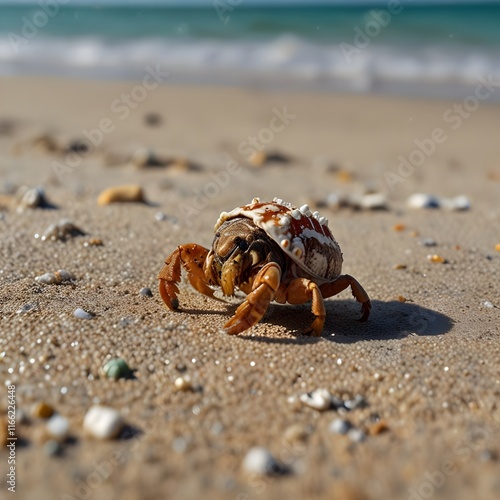 crab on the sand