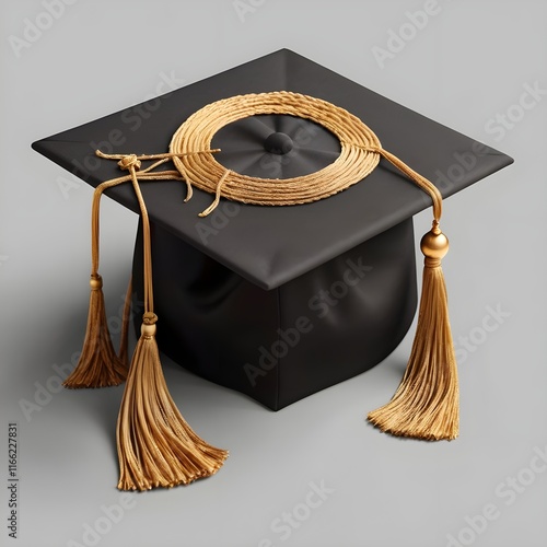 graduation cap and diploma