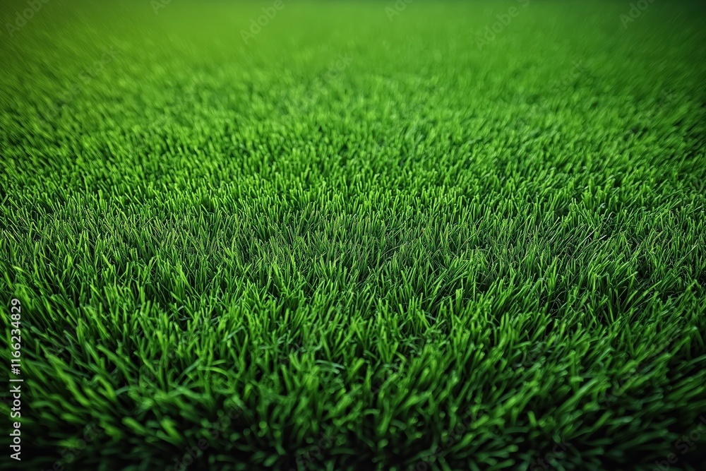Closeup view of vivid green grass texture. Perfect for golf courses, soccer fields, football pitches. Natural, vibrant colors create summer scene. Ideal background for sports themes. High-quality Closeup view of vivid green grass texture. Perfect for golf courses, soccer fields, football pitches. Natural, vibrant colors create summer scene. Ideal background for sports themes. High-quality